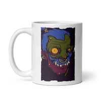 Zombie White glossy mug