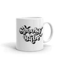 Spooky Babe White glossy mug