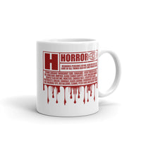 Horror Rating White glossy mug