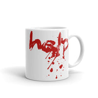 Help (Bloody) White glossy mug