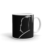 Hitchcock Silhouette Short-Sleeve Unisex T-Shirt White glossy mug