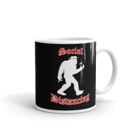 Social Distancing White glossy mug