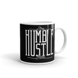 Stay Humble Hustle Hard White glossy mug