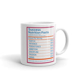 Success Nutritional Facts White glossy mug