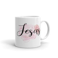 Jesus White glossy mug