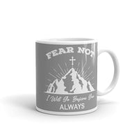 Fear Not White glossy mug