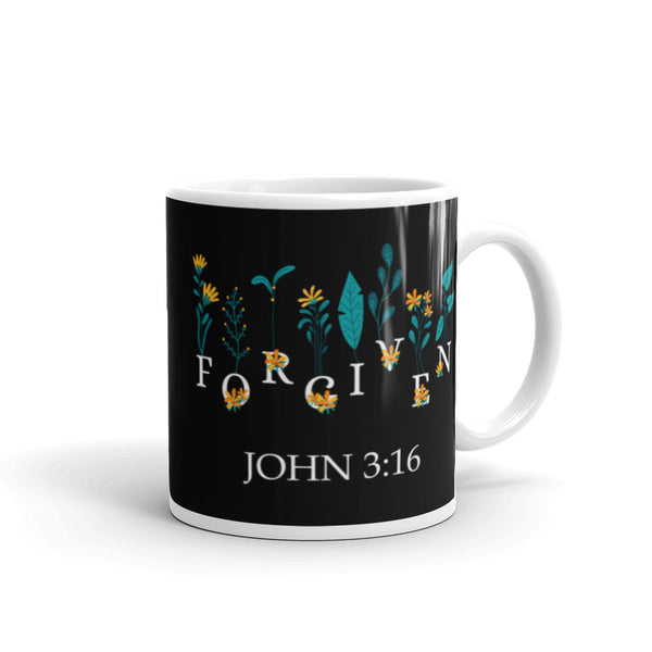 Forgiven White glossy mug