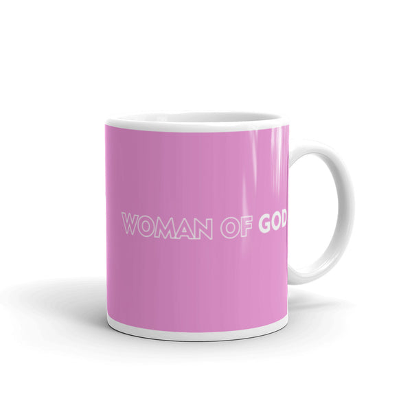 Woman of God White glossy mug