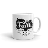 Faith White glossy mug