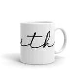 Faith White glossy mug