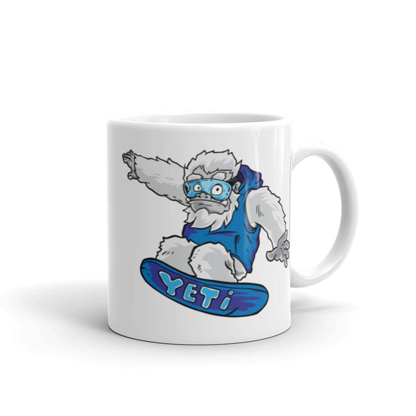 Yeti White glossy mug