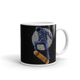 Space Skater White glossy mug