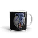 Space Biker White glossy mug