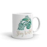 Stay Wild White glossy mug