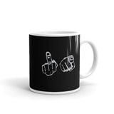 FU White glossy mug