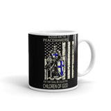 Blessed are the Peacemakers White glossy mug