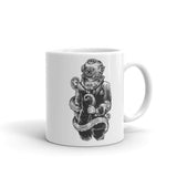 Business Diver White glossy mug