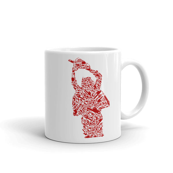 Chainsaw Killer White glossy mug