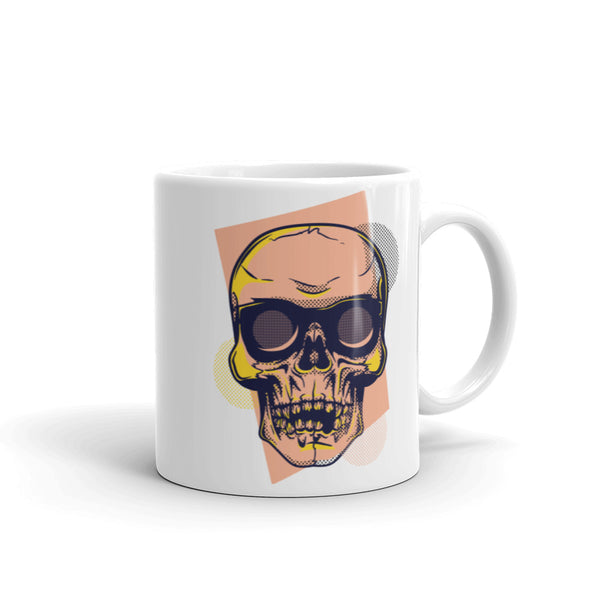 Skull White glossy mug