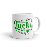 Extra Lucky This Year White glossy mug