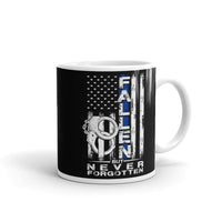 Fallen but Not Forgotten White glossy mug