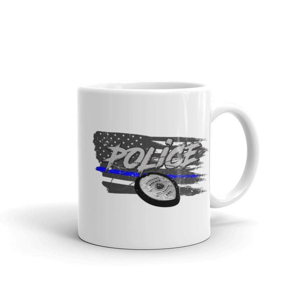 Police White glossy mug