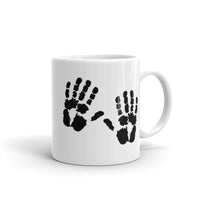 Handprints White glossy mug