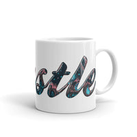 Hustle White glossy mug