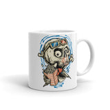 Skully White glossy mug