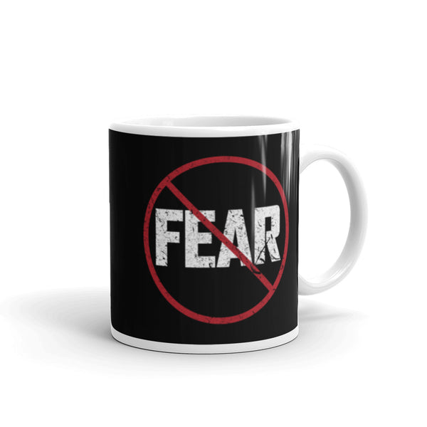 No Fear White glossy mug