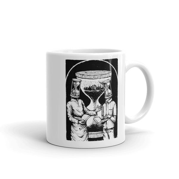 Time White glossy mug