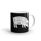 Pig White glossy mug