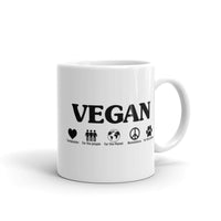 Vegan White glossy mug