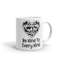 Be Kind to Every Kind White glossy mug