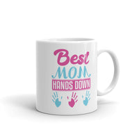 Best Mom Hands Down White glossy mug