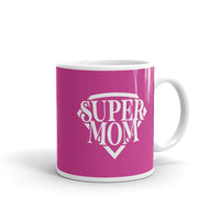 Super Mom White glossy mug