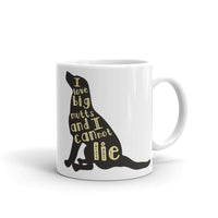 I Love Bog Mutts White glossy mug