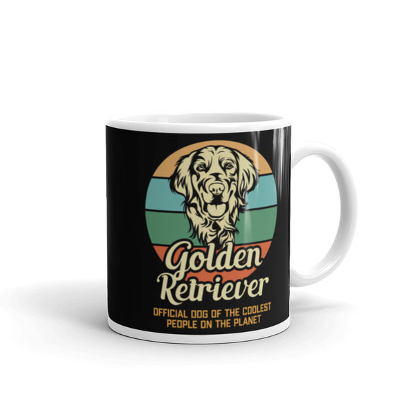 Golden Retriever White glossy mug