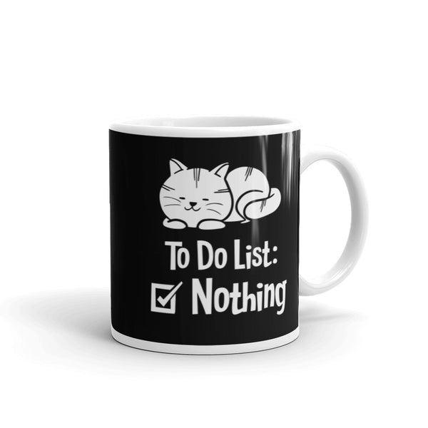 To Do List White glossy mug