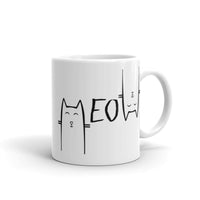 Meow White glossy mug