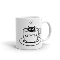 Kit-tea White glossy mug