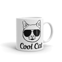 Cool Cat White glossy mug