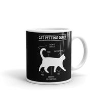 Cat Petting Guide White glossy mug