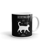 Cat Petting Guide White glossy mug