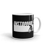 Unstoppable White glossy mug