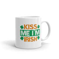 Kiss Me I'm Irish White glossy mug