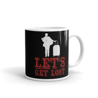 Let's Get Lost White glossy mug