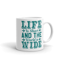 The World is Wide White glossy mug