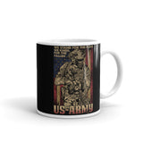 We Stand for the Flag (US Army) White glossy mug