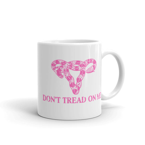 Don't Tread on Me White glossy mug